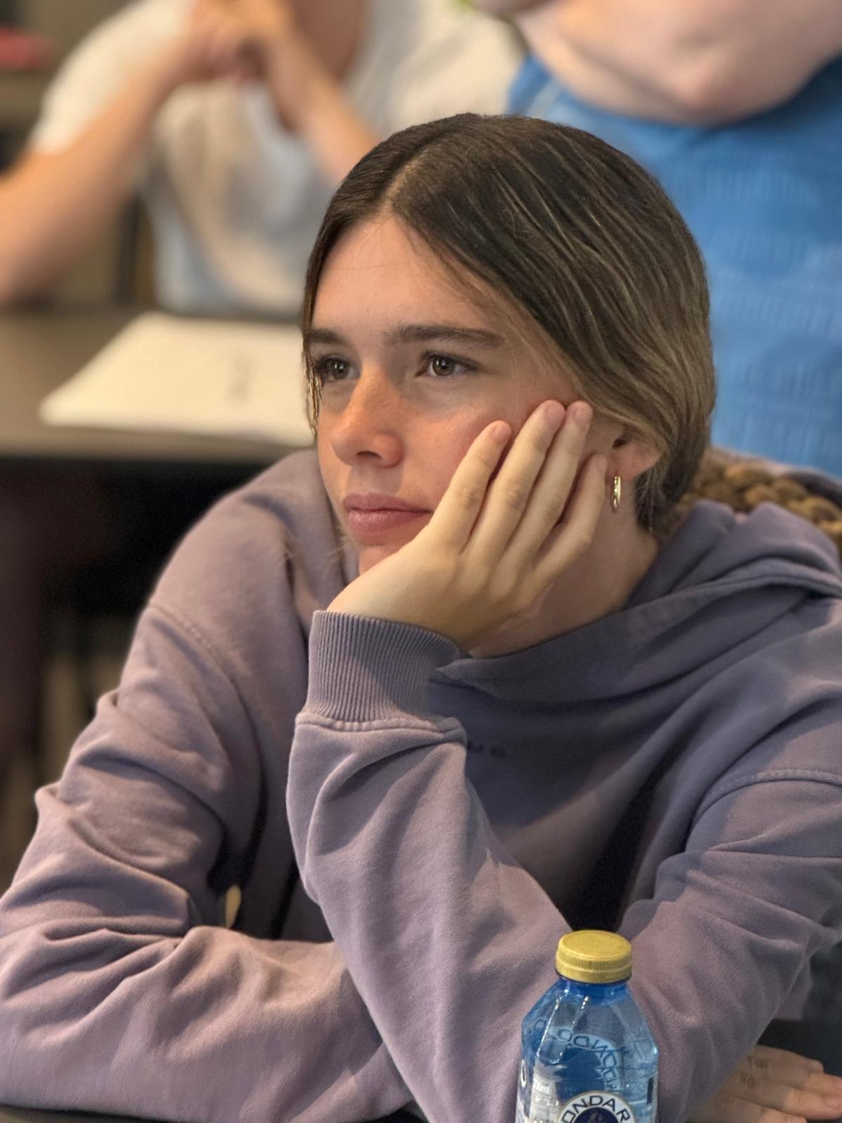 Concentración antes del examen